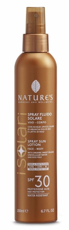 NATURE'S I SOLARI SPRAY FLUIDO SPF30 200 ML - Apotecalab srl