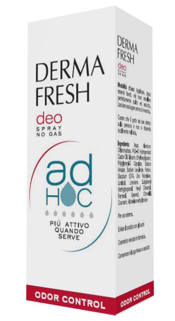 DERMAFRESH DEO SPRAY NO GAS AD HOC ODOR CONTROL DEODORANTE 100 ML - Apotecalab srl