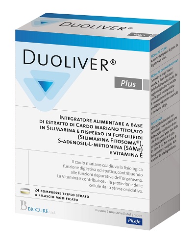 DUOLIVER PLUS 24 COMPRESSE - Apotecalab srl