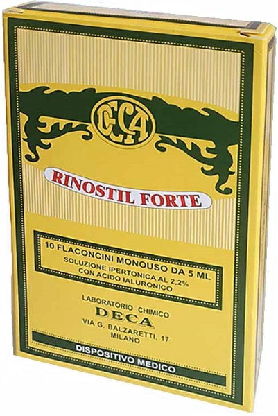 RINOSTIL FORTE SOLUZIONE IPERTONICA 10 FLACONCINI MONOUSO DA 5 ML - Apotecalab srl