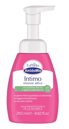 EUPHIDRA AMIDOMIO INTIMO MOUSSE ATTIVA PH 3,5 250 ML - Apotecalab srl