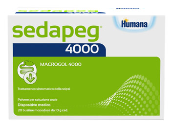 SEDAPEG 4000 20 BUSTINE MONODOSE X 10G HUMANA - Apotecalab srl