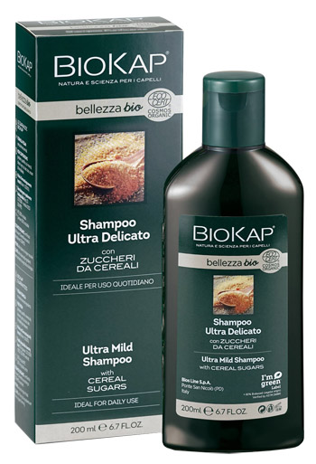 BIOKAP BELLEZZA BIO SHAMPOO ULTRA DELICATO COSMOS ECOCERT 200 ML BIOSLINE - Apotecalab srl