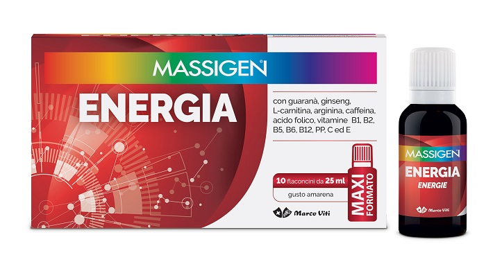 MASSIGEN ENERGIA 10 FLACONI DA 25 ML - Apotecalab srl