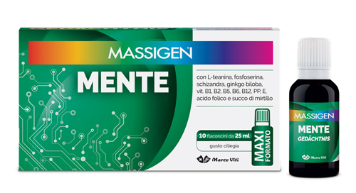 MASSIGEN MENTE 10 FLACONI DA 25 ML - Apotecalab srl