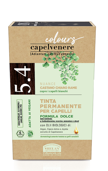 CAPELVENERE COLOURS TINTA CAPELLI 5,4N CASTANO CHIARO RAME - Apotecalab srl