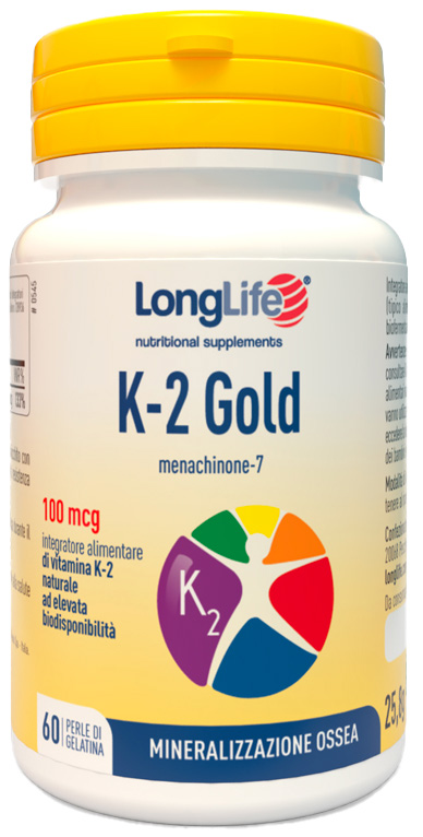 LONGLIFE K-2 GOLD 60 PERLE - Apotecalab srl