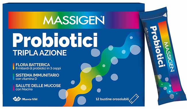 MASSIGEN PROBIOTICI 12 STICKPACK DA 1 G PREZZO PIENO - Apotecalab srl