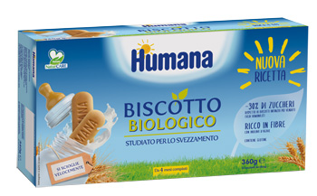 HUMANA BISCOTTO BABY BIO 2 SACCHETTI DA 180 G - Apotecalab srl