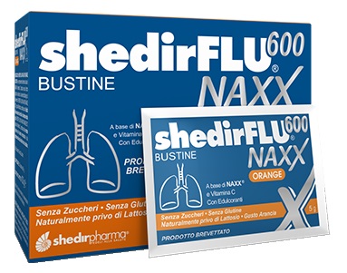 SHEDIRFLU 600 NAXX ARANCIA SENZA ZUCCHERI 20 BUSTINE - Apotecalab srl