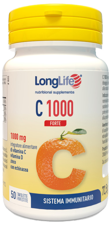 LONGLIFE C 1000 FORTE 50 TAVOLETTE - Apotecalab srl