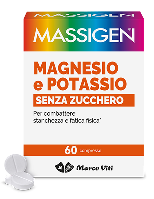MASSIGEN MAGNESIO POTASSIO SENZA ZUCCHERI 60 COMPRESSE - Apotecalab srl