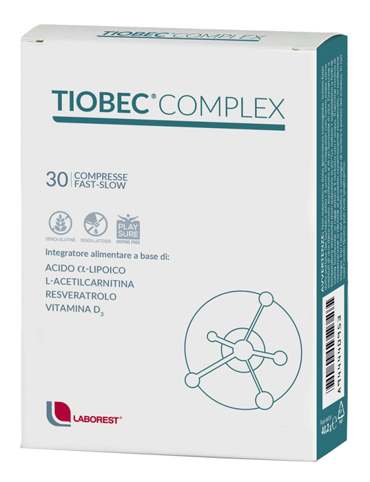TIOBEC COMPLEX 30 COMPRESSE FAST SLOW - Apotecalab srl