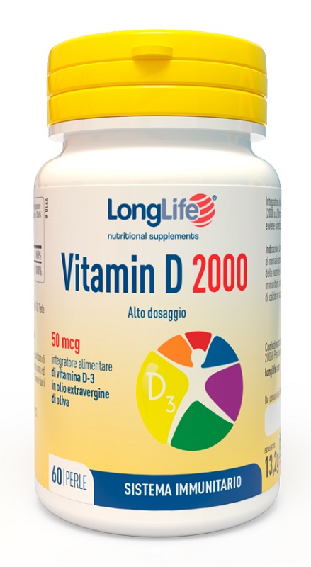 LONGLIFE VITAMIN D 2000 UI 60 PERLE - Apotecalab srl