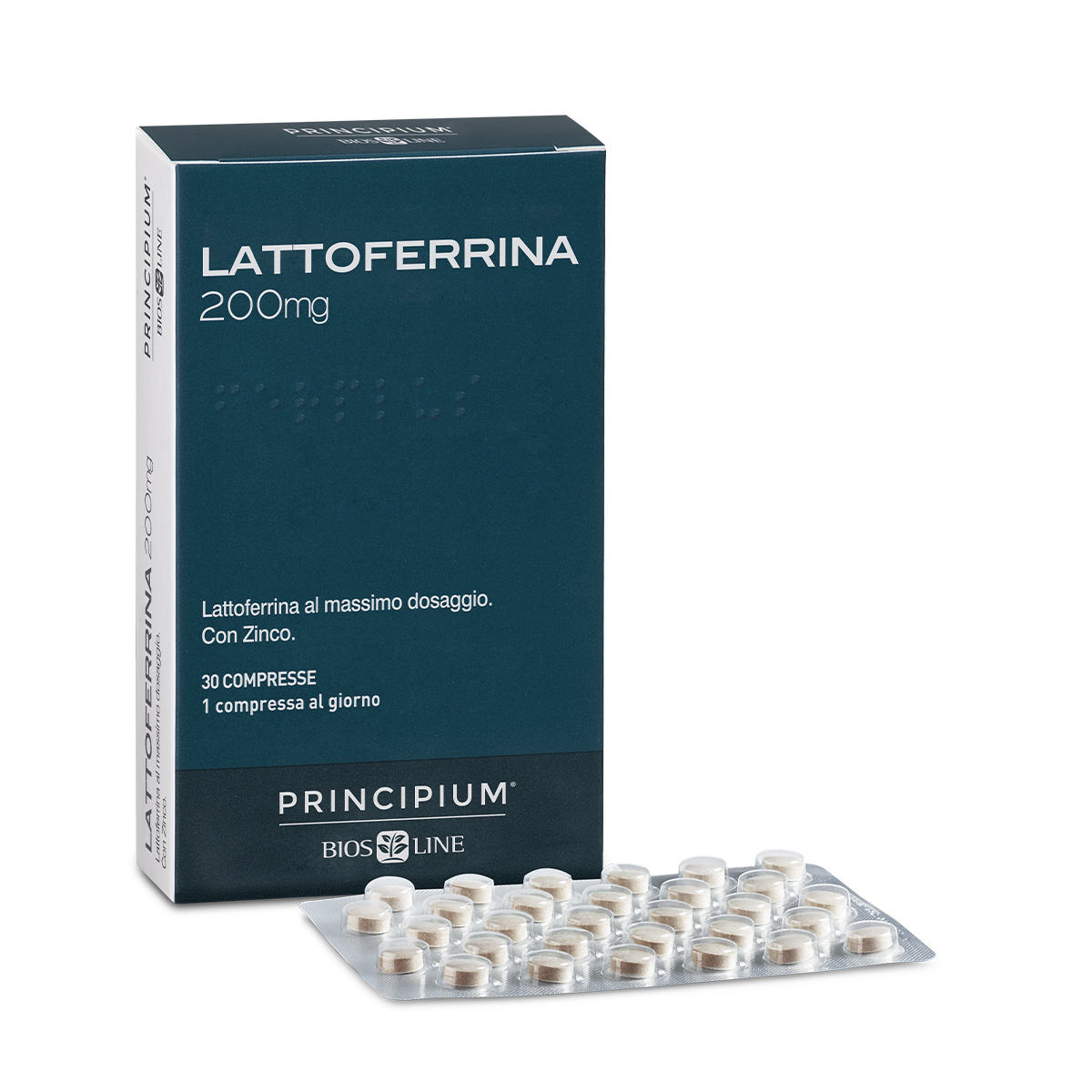 PRINCIPIUM LATTOFERRINA 200 MG 30 COMPRESSE - Apotecalab srl