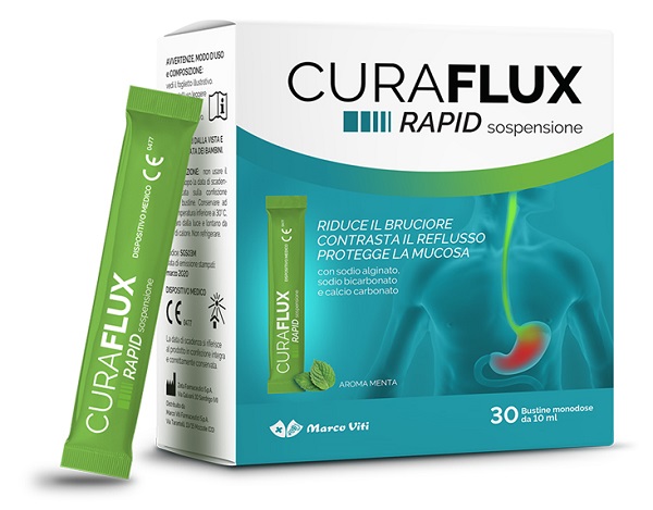 CURAFLUX RAPID SOSPENSIONE ORALE 30 BUSTINE - Apotecalab srl