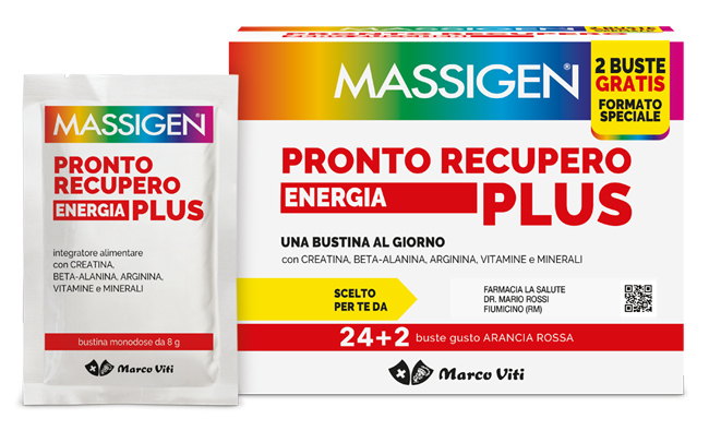 MASSIGEN PRONTO RECUPERO ENERGIA PLUS 24 BUSTINE + 2 BUSTINE - Apotecalab srl