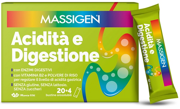 MASSIGEN ACIDITA' E DIGESTIONE 24 STICKPACK - Apotecalab srl