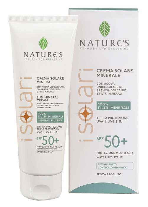 NATURE'S I SOLARI CREMA VISO CORPO MINERALE SPF50+ 100 ML - Apotecalab srl