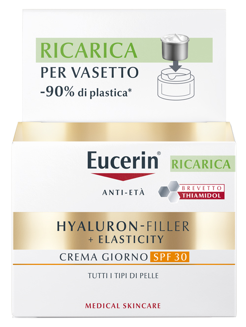 EUCERIN HYALURON-FILLER + ELASTICITY CREMA GIORNO SPF30 RICARICA 50 ML - Apotecalab srl