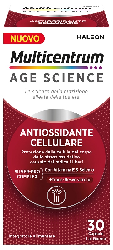 MULTICENTRUM AGE SCIENCE ANTIOSSIDANTE CELLULARE 30 CAPSULE - Apotecalab srl