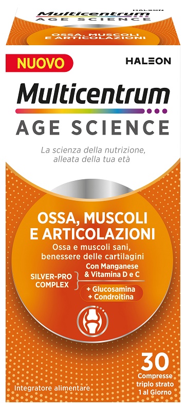 MULTICENTRUM AGE SCIENCE OSSA MUSCOLI ARTICOLAZIONI 30 COMPRESSE - Apotecalab srl