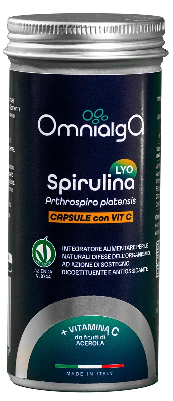 OMNIALGA SPIRULINA LYO VITAMINA C 60 CAPSULE VEGETALI - Apotecalab srl