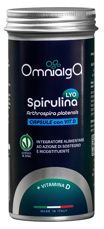 OMNIALGA SPIRULINA LYO VITAMINA D 60 CAPSULE - Apotecalab srl