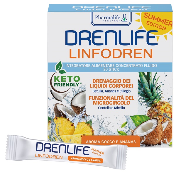 DRENLIFE LINFODREN SUMMER EDITION 30 STICK DA 10 ML - Apotecalab srl