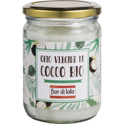 FIOR DI LOTO OLIO VERGINE DI COCCO BIO 450 ML - Apotecalab srl