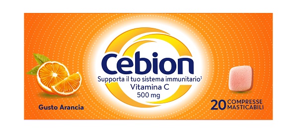 CEBION MASTICABILE ARANCIA VITAMINA C 500 MG 20 COMPRESSE - Apotecalab srl