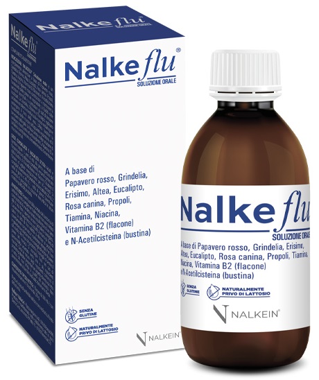 NALKEFLU SOLUZIONE ORALE 200 ML + 1  BUSTINA DA 2,5 G - Apotecalab srl