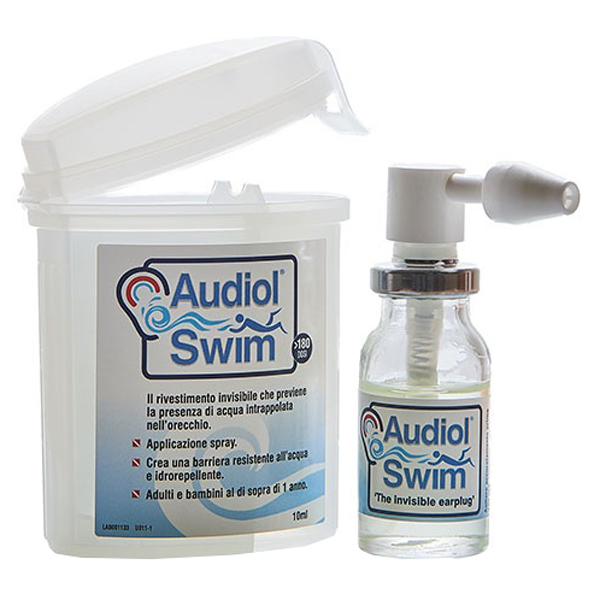 AUDIOLSWIM SOLUZIONE RIVESTIMENTO CANALE UDITIVO COME BARRIERA IDROREPELLENTE - Apotecalab srl