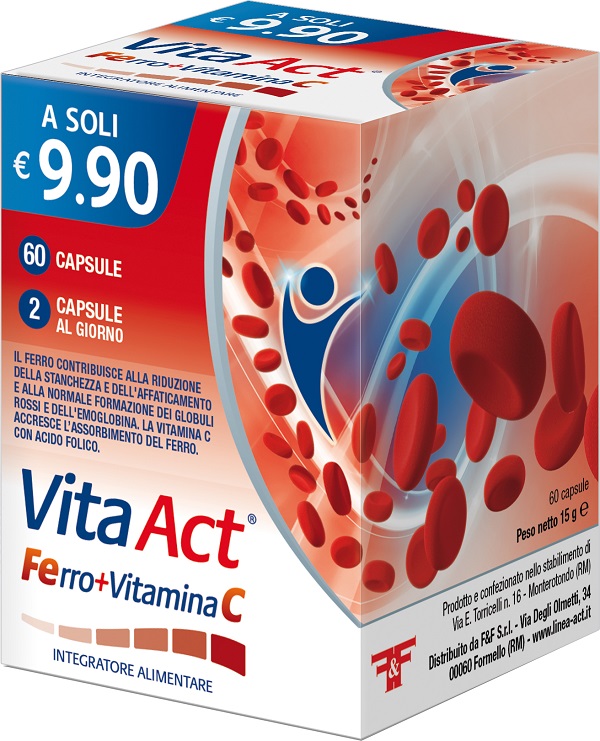 VITA ACT FERRO+VITAMINA C 60 CAPSULE - Apotecalab srl