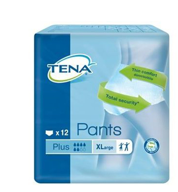 PANNOLONE PULL UP TENA PANTS PLUS TAGLIA EXTRA LARGE 12 PEZZI - Apotecalab srl