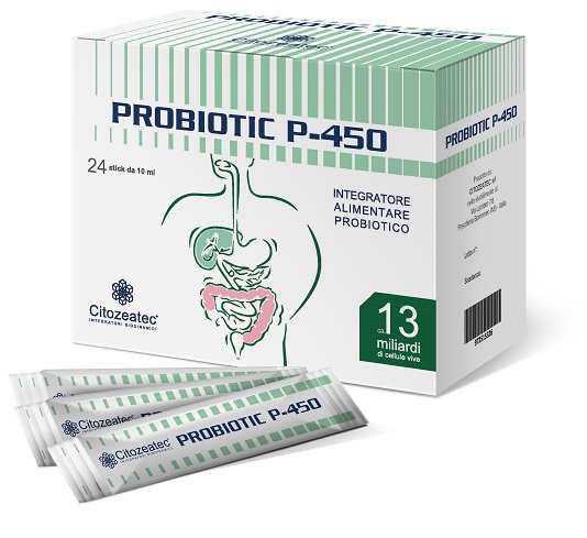 PROBIOTIC P-450 24 STICK MONODOSE 10 ML - Apotecalab srl