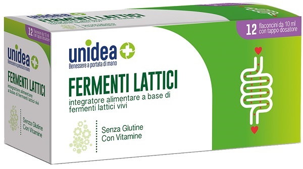 UNIDEA FERMENTI LATTICI 12 FLACONCINI 10 ML - Apotecalab srl