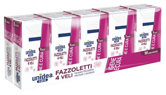 UNIDEA FAZZOLETTI 10 PACCHETTI 9 PEZZI - Apotecalab srl