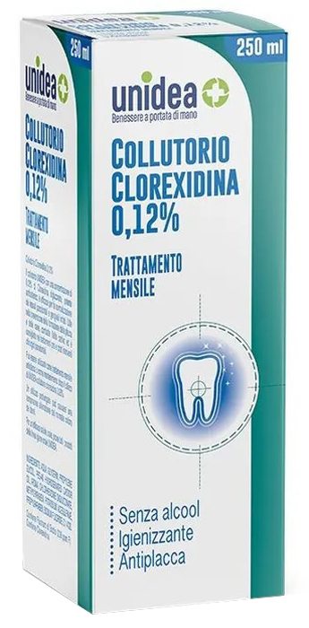 UNIDEA COLLUTORIO CLOREXIDINA 0,12% 250 ML - Apotecalab srl