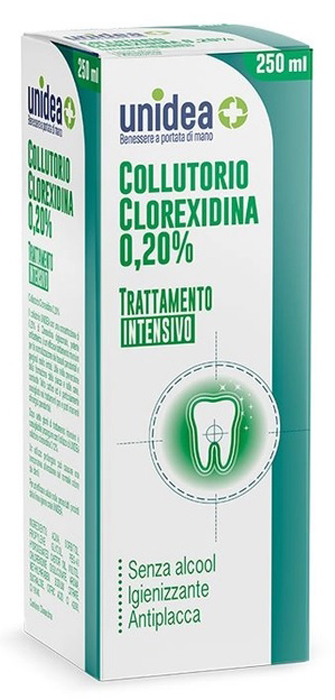 UNIDEA COLLUTORIO CLOREXIDINA 0,20% 250 ML - Apotecalab srl