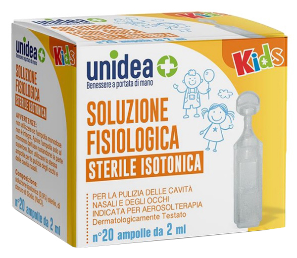 SOLUZIONE FISIOLOGICA UNIDEA 20 AMPOLLE DA 2 ML - Apotecalab srl