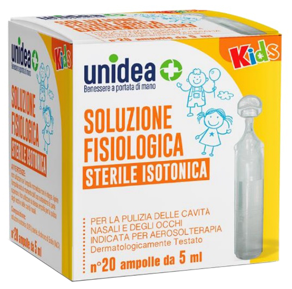 SOLUZIONE FISIOLOGICA UNIDEA 20 AMPOLLE DA 5 ML - Apotecalab srl