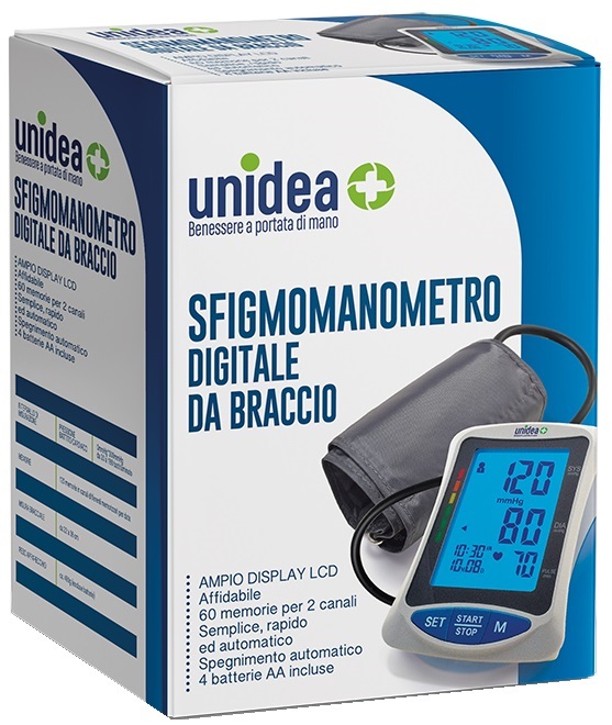 SFIGMOMANOMETRO DIGITALE BRACCIO UNIDEA - Apotecalab srl