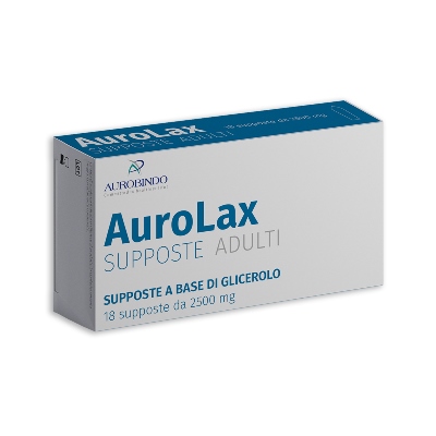 SUPPOSTE AUROLAX GLICEROLO 2500 MG 18 SUPPOSTE - Apotecalab srl