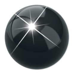 PRE ORECCHINO PALLINA NERA 4MM - Apotecalab srl