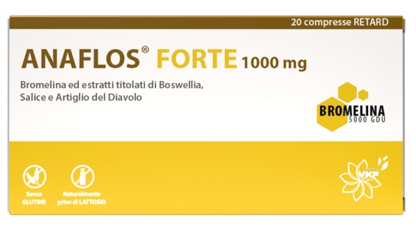 ANAFLOS FORTE 20 COMPRESSE 1000 MG SENZA GLUTINE NATURALMENTE PRIVO DI LATTOSIO - Apotecalab srl
