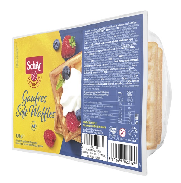SCHAR GAUFRE SOFT WAFFLES 100 G - Apotecalab srl