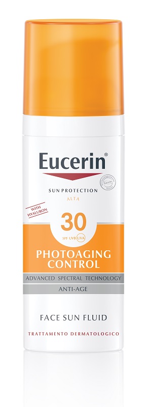 EUCERIN SUN PROTECTION SPF 30 PHOTOAGING CONTROL FACE SUN FLUID ANTI AGE 50 ML - Apotecalab srl