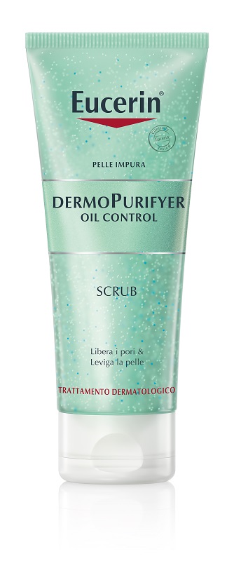 EUCERIN PELLE IMPURA DERMOPURIFYER OIL CONTROL SCRUB 100 ML - Apotecalab srl