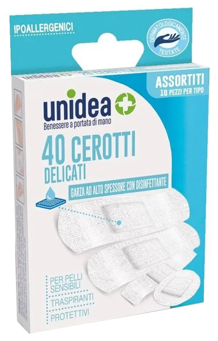 CEROTTO UNIDEA TESSUTO NON TESSUTO ASSORTITI 40 PEZZI - Apotecalab srl